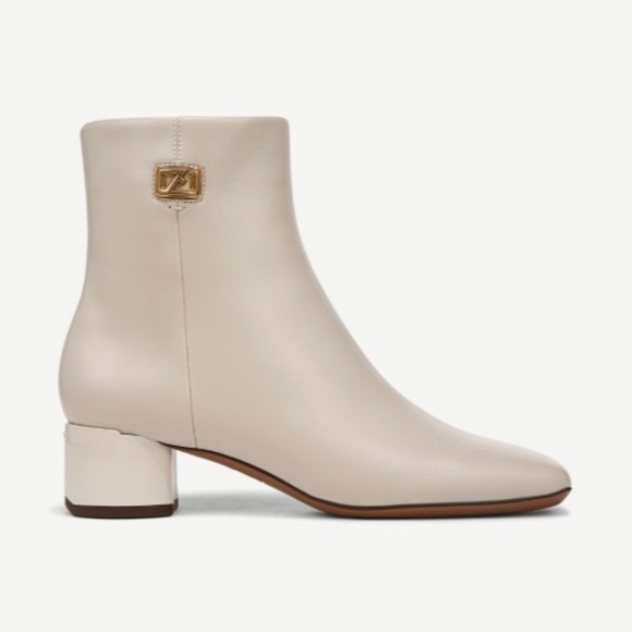 Franco Sarto Noah Bootie In White Leather - Picture 7 of 8